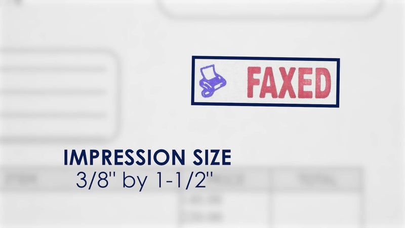 MasterMark Premium 2-Color Pre-Inked Office Stamp (Faxed) - Image 3